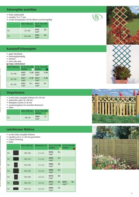 Katalog Larus, Holz im Garten (5.73 MB) - Bürgi.ch AG