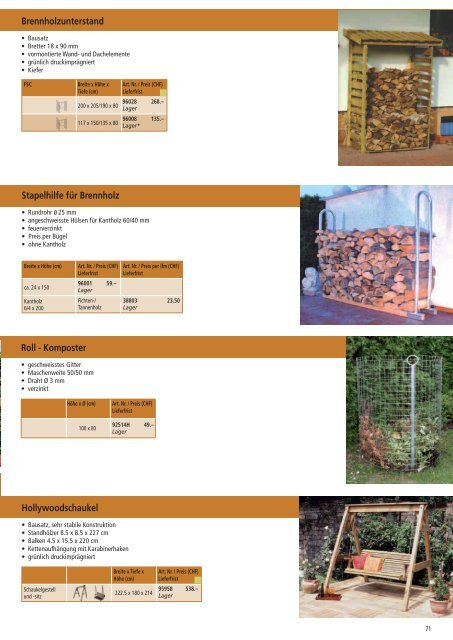 Katalog Larus, Holz im Garten (5.73 MB) - Bürgi.ch AG