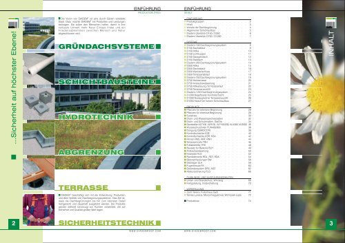 Gründächer Dachterrassen Konstruktionen - Diadem.com