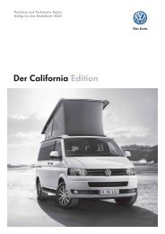 Der California Edition - Volkswagen Nutzfahrzeuge