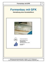 Formenbau mit GFK - R&G Wiki - R&G Faserverbundwerkstoffe GmbH