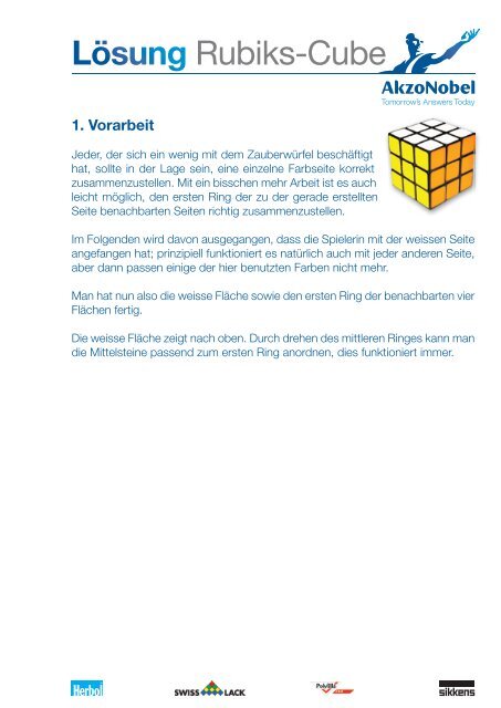 Lösung Rubiks-Cube