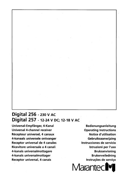 Digital 256/257 - Marantec