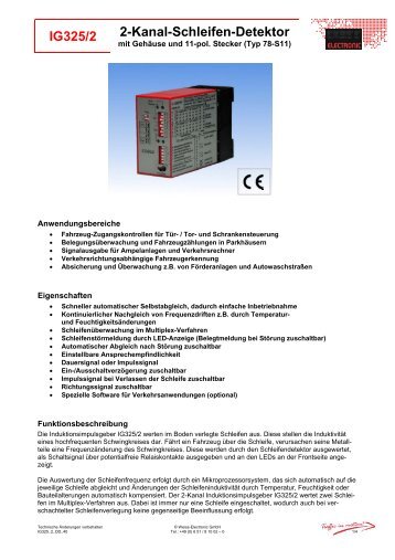 IG325/2 2-Kanal-Schleifen-Detektor - Astat