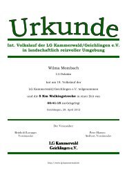 Int. Volkslauf der LG Kammerwald/Geichlingen e.V. in landschaftlich ...