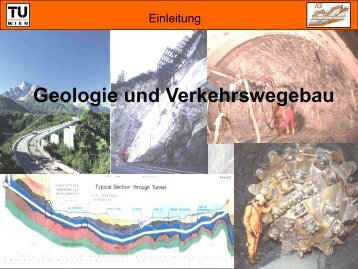 Geologie und Verkehrswegebau - TU Wien