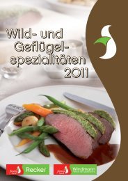 Wild- und Geflügel- spezialitäten Wild- und Geflügel ... - Windmann