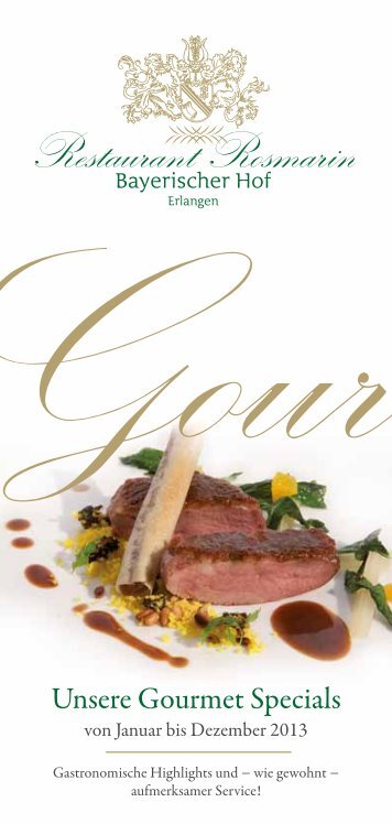 Gourmetkalender 2013 - Hotel Bayerischer Hof