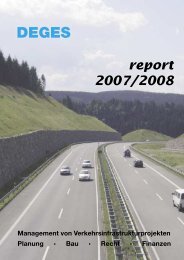 report 2007/2008 - bei DEGES