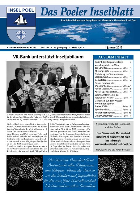 Pib Januar 2013 Gemeinde Ostseebad Insel Poel