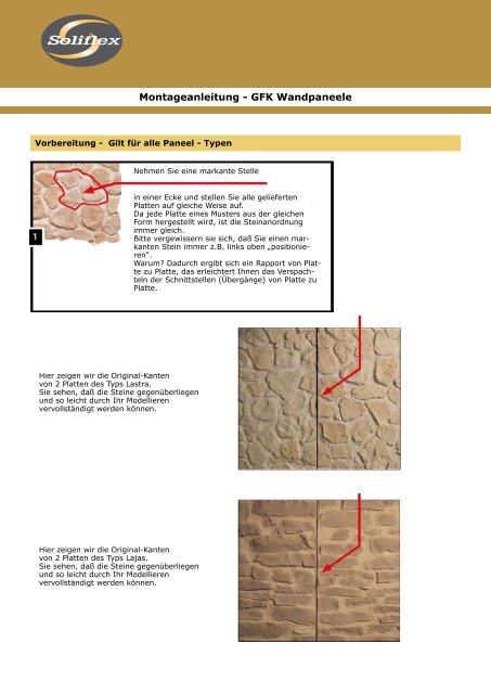 Montageanleitung - GFK Wandpaneele
