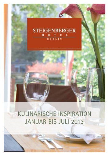 Kulinarischer Kalender - Steigenberger Hotels and Resorts