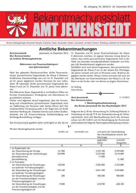 PDF] Dokument ansehen - Amt Jevenstedt