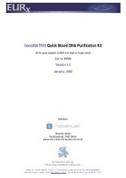 GeneMATRIX Quick Blood DNA Purification Kit - roboklon