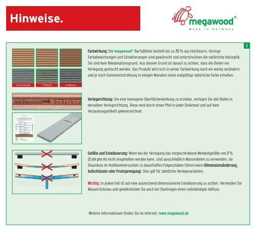 Aufbauanleitung Megawood - Holz-Scholbeck