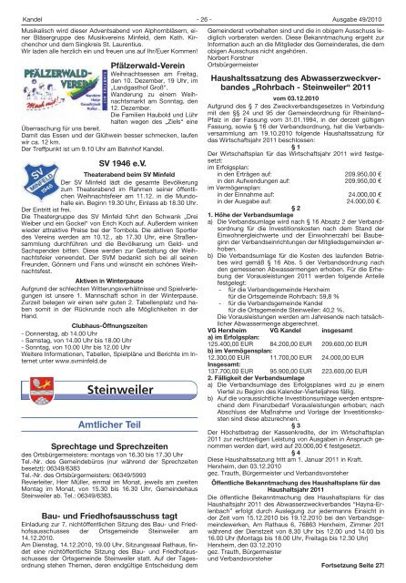 KW 49 - Verbandsgemeinde Kandel