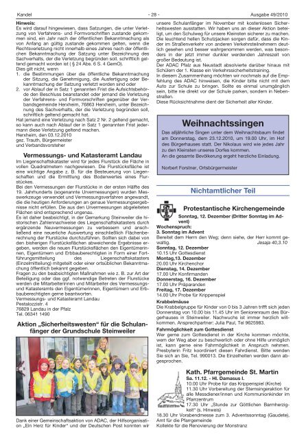 KW 49 - Verbandsgemeinde Kandel