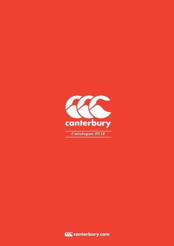 Catalogue CANTERBURY 2012-2013 - Vangi Sport