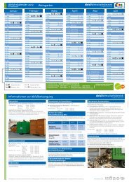 Informationen zur Abfallentsorgung Abfuhrkalender 2012 Weingarten