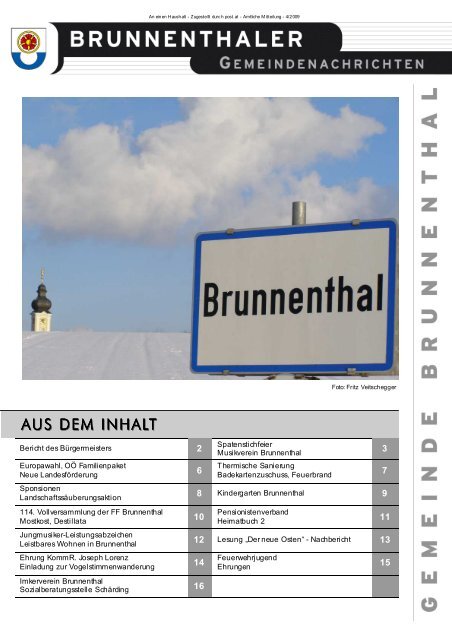 Ausgabe 4 aus 2009 - Gemeinde Brunnenthal