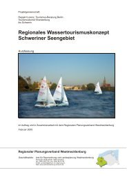 Regionales Wassertourismuskonzept Schweriner Seengebiet