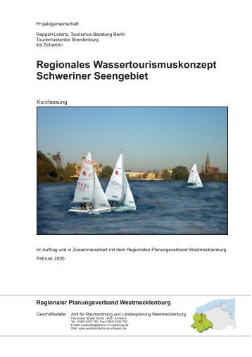 Regionales Wassertourismuskonzept Schweriner Seengebiet