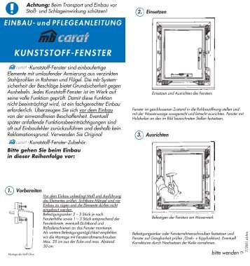 KUNSTSTOFF-FENSTER - moderne bauelemente