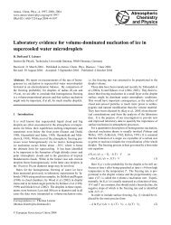 Laboratory evidence for volume-dominated nucleation of ice in ...