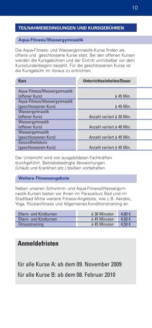 Kursprogramm - Berliner Bäder Betriebe