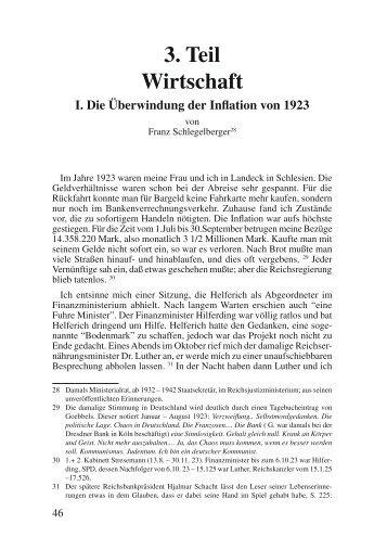 Die Überwindung der Inflation von 1923 - Deutschland Journal