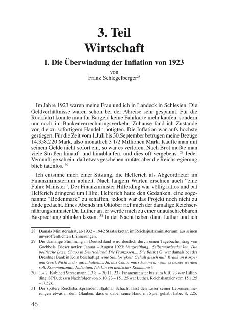Die Überwindung der Inflation von 1923 - Deutschland Journal