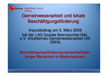 LAK Präsentation - Landesarbeitsgemeinschaft Soziale ...
