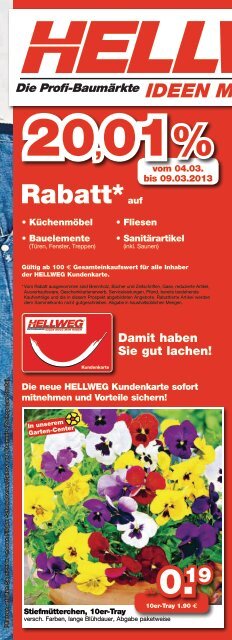 Damit haben Sie gut lachen! - Hellweg