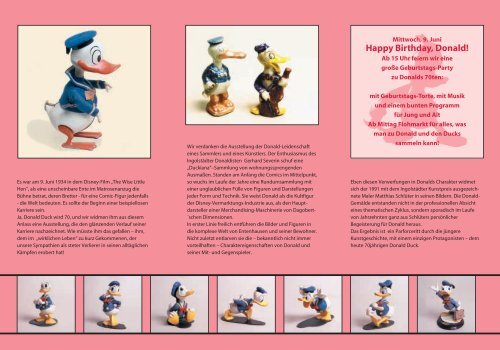 Flyer 70 Jahre Donald Duck - Ingolstadt