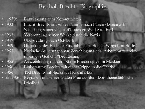 Bertholt Brecht: Mutter Courage und ihre Kinder