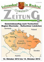 Gemeindezeitung September 2012 - Leitersdorf im Raabtal