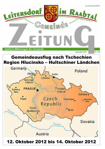 Gemeindezeitung September 2012 - Leitersdorf im Raabtal