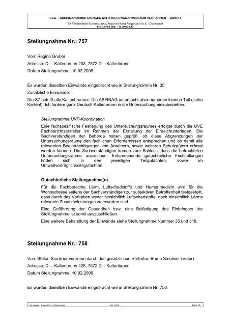 Auseinandersetzung mit Stellungnahmen Band 4 (pdf 8,9