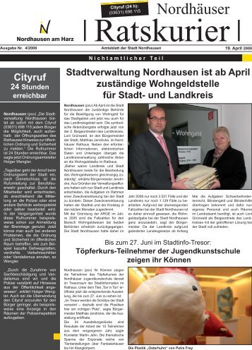 Ratskurier Nr.4 - Stadt Nordhausen