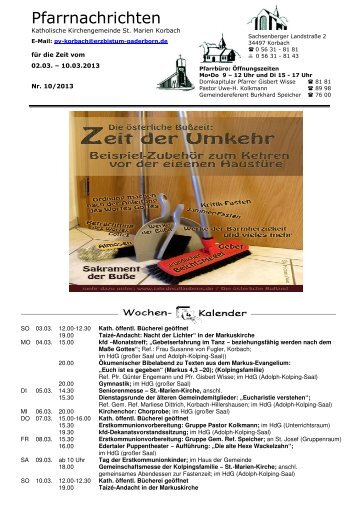 Nr. 10/2013 - der Kolpingsfamilie Korbach