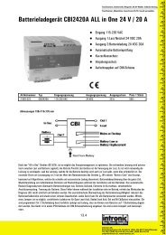 Batterieladegerät CBI2420A ALL in One 24 V / 20 A - Intronic AG