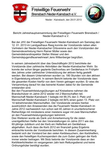 Freiwillige Feuerwehr Nieder-Kainsbach e.V.