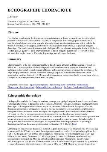 irm-sion: Echographie thoracique