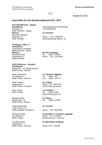 RWK - Schützenkreis Soest-Lippstadt