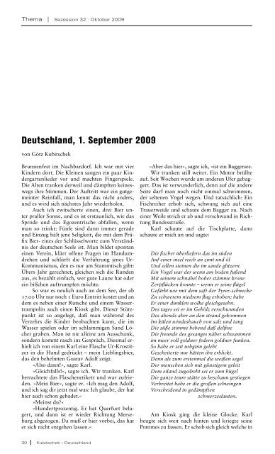 EDITION ANTAIOS Herbst 2009 - Sezession im Netz