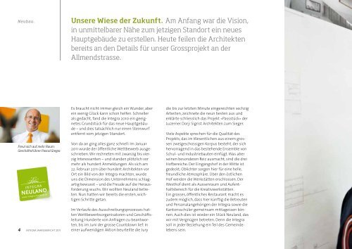 Jahresbericht 2011 - Integra Freiamt