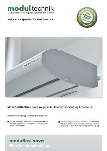 moduflex nova für die Intensivpflege - Modul technik