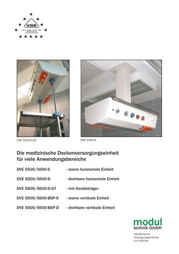 Die medizinische Deckenversorgungseinheit für ... - Modul technik