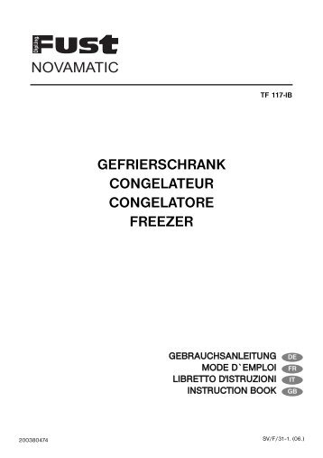 gefrierschrank congelateur congelatore freezer - Electrolux-ui.com