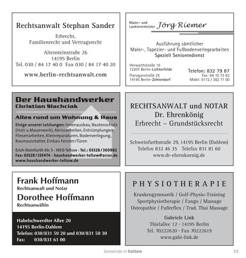 Mai | Juni 2011 (pdf) - Evangelischen Kirchengemeinde Berlin ...